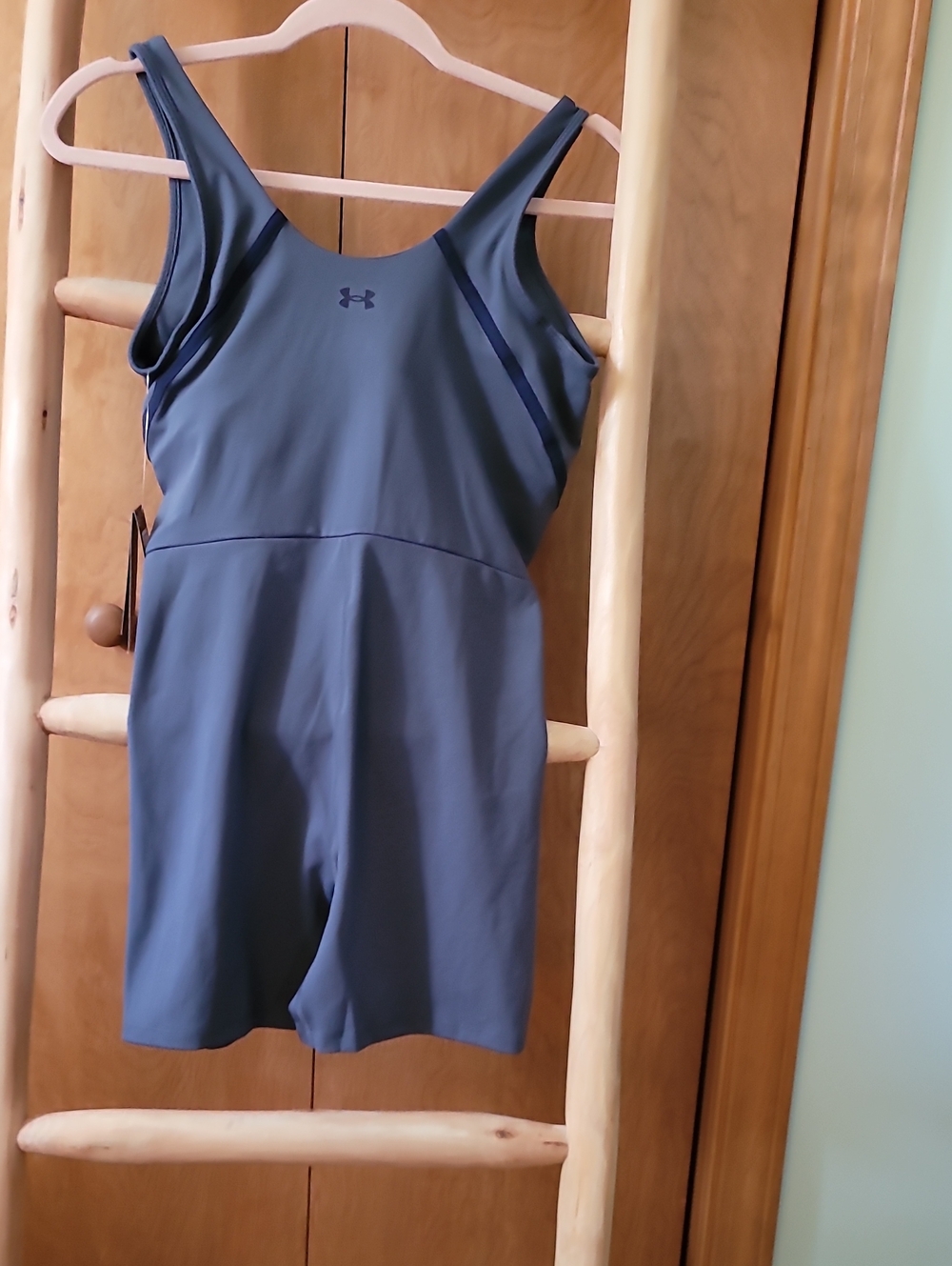 Under Armour Womens Slate Blue Athletic One-Piece